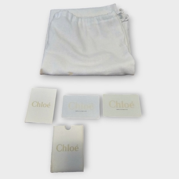 Chloe 2-Way Beige Python Leather Medium Paraty Satchel - Picture 8 of 11